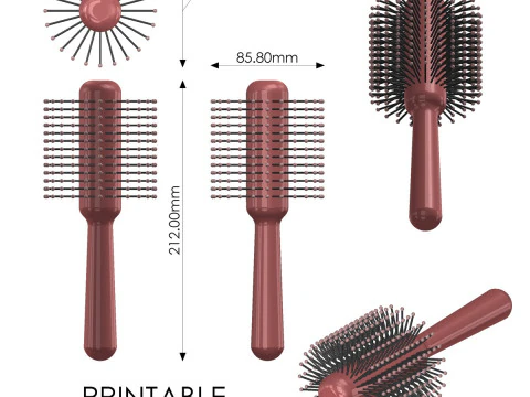 Hair Brush 3D Print Model