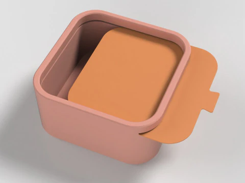 슬라이딩 뚜껑이 있는 상자 3D 프린트 모델