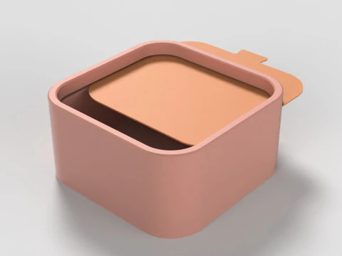 Box with Sliding Lid 3D Print Model