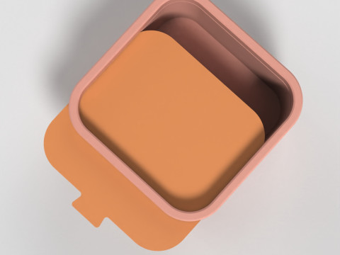 Box mit Schiebedeckel 3D Druckmodell