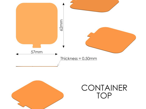 Box mit Schiebedeckel 3D Druckmodell