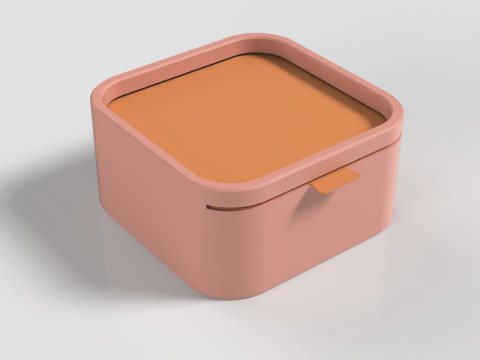 Box mit Schiebedeckel 3D Druckmodell