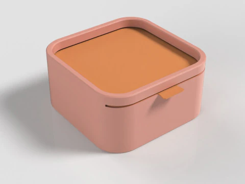 Box with Sliding Lid 3D Print Model