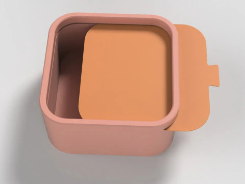 Box with Sliding Lid 3D Print Model