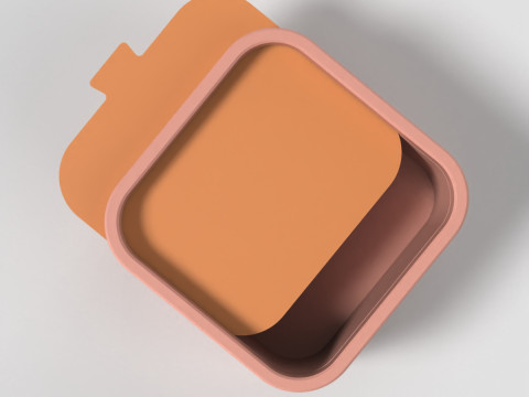 Box mit Schiebedeckel 3D Druckmodell