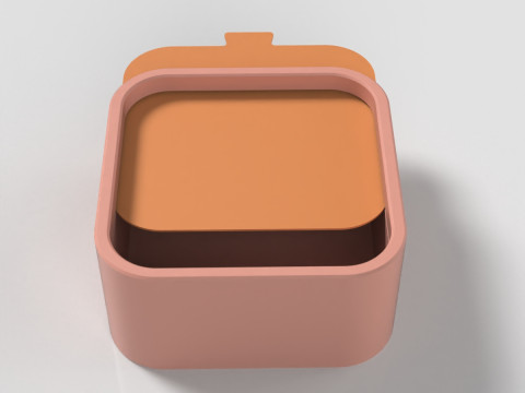 Box mit Schiebedeckel 3D Druckmodell