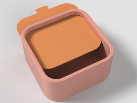 Box mit Schiebedeckel 3D Druckmodell