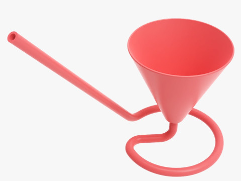 Чашка со встроенной соломинкой 3D Принт Модель