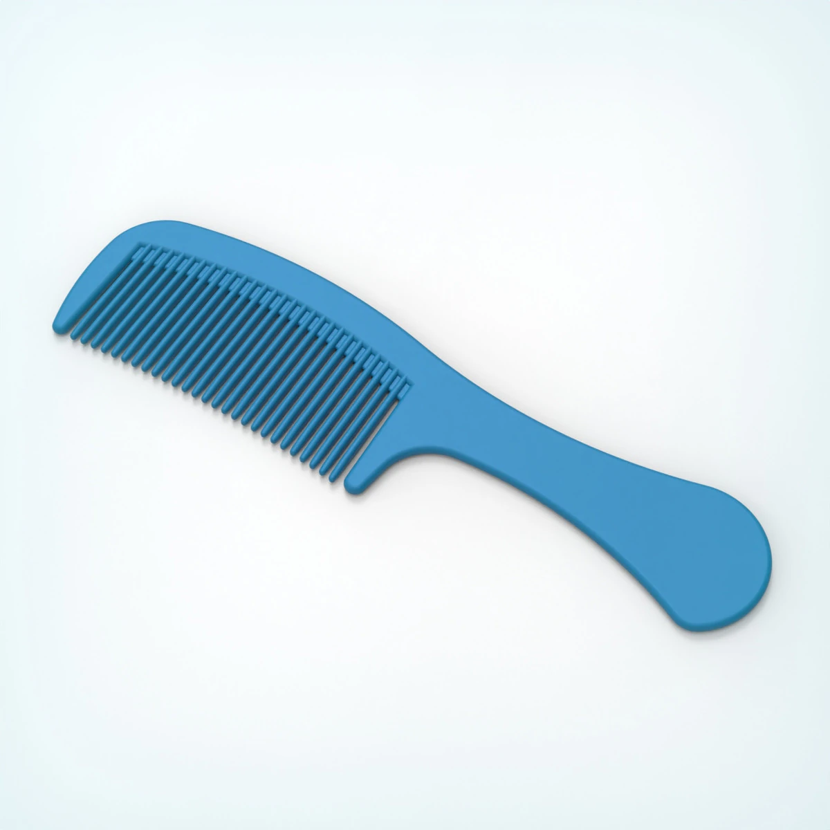 Haircomb 3D Print Model .c4d .max .obj .3ds .fbx .stl .blend 
