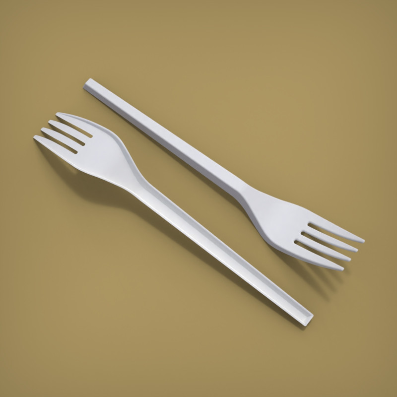 포크 3D 프린트 모델 .c4d .max .obj .3ds .fbx .stl .blend 