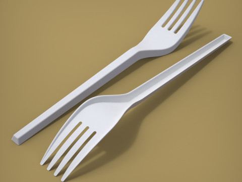 포크 3D 프린트 모델