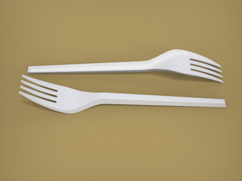 포크 3D 프린트 모델