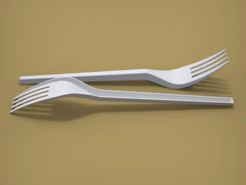 Fork 3D Print Model