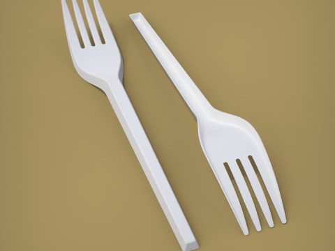 포크 3D 프린트 모델