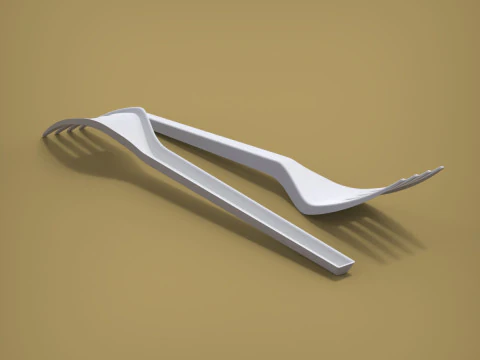 Fork 3D Print Model
