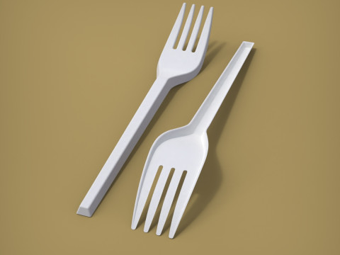 포크 3D 프린트 모델