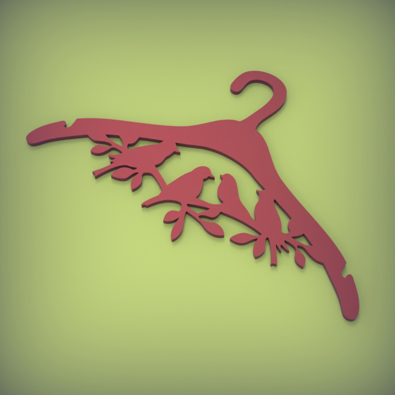 衣架 3D 打印模型 .c4d .max .obj .3ds .fbx .stl .blend 