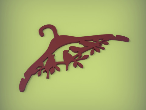 衣架 3D 打印模型