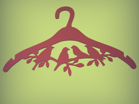 衣架 3D 打印模型