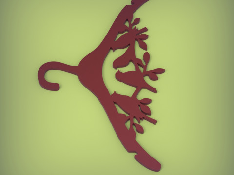 衣架 3D 打印模型