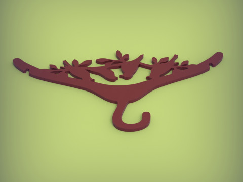 衣架 3D 打印模型