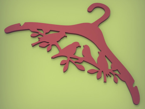 衣架 3D 打印模型