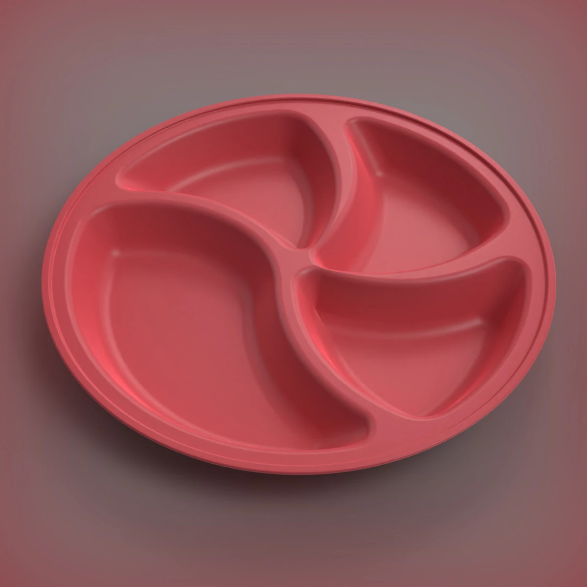Partition Plate 3D Print Model .c4d .max .obj .3ds .fbx .stl .blend 