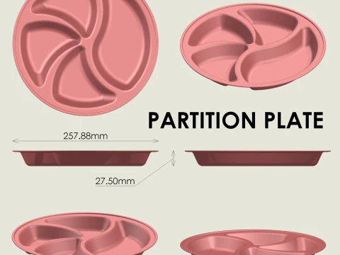 Partition Plate 3D Print Model