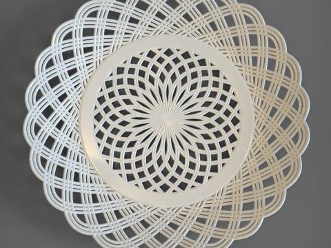 装饰板 3D 打印模型