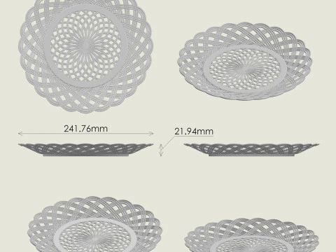 Plato decorativo Modelo de impresión 3D