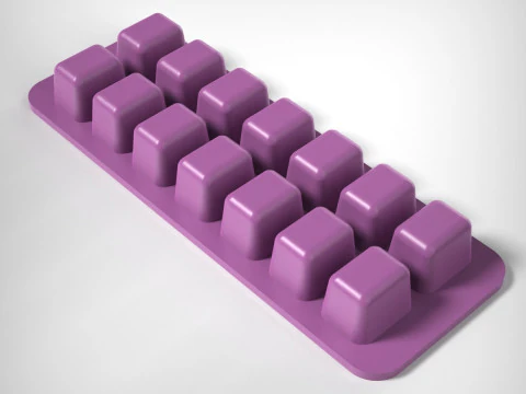 Vassoio per cubetti di ghiaccio Modello di stampa 3D