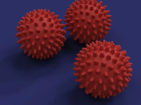 Массажный мяч с шипами 3D Принт Модель