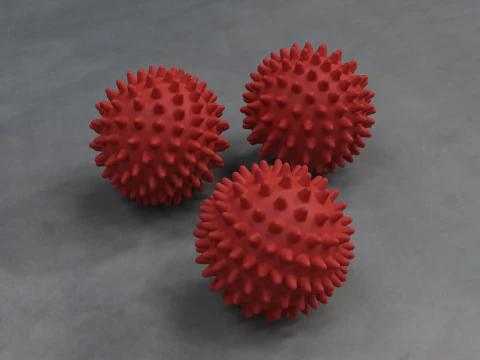 Spiked Massage Ball 3D Print Model