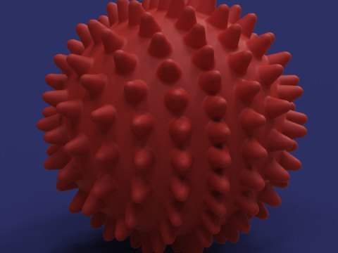 Масажний м'яч з шипами 3D Принт Модель