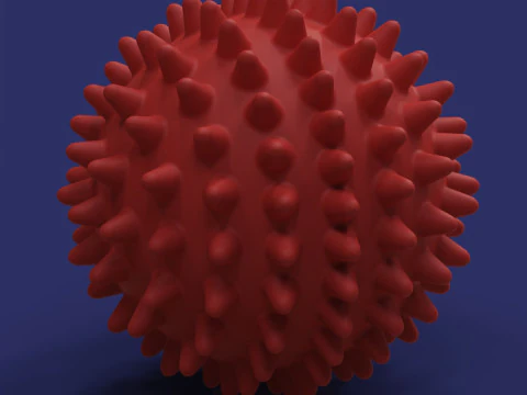 Spiked Massage Ball 3D Print Model