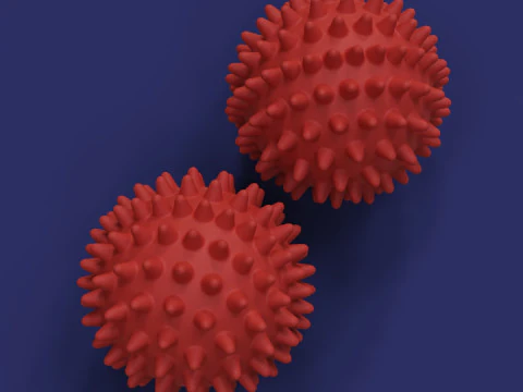 Spiked Massage Ball 3D Print Model