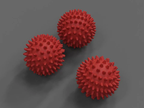 Spiked Massage Ball 3D Print Model