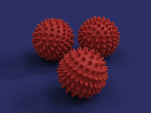 Spiked Massage Ball 3D Print Model