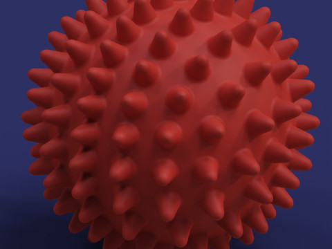 Масажний м'яч з шипами 3D Принт Модель