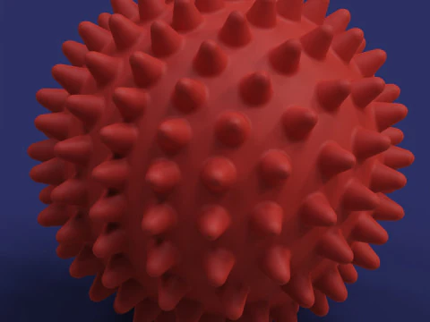 Spiked Massage Ball 3D Print Model