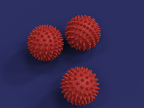 Масажний м'яч з шипами 3D Принт Модель