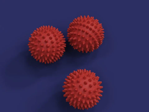 Spiked Massage Ball 3D Print Model