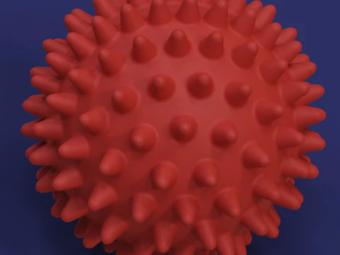 Spiked Massage Ball 3D Print Model