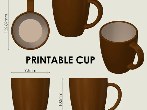Taza Modelo de impresión 3D