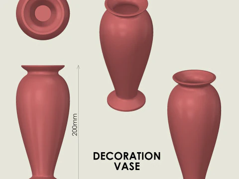 Vaso decorativo Modello di stampa 3D