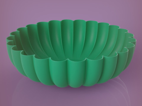 Dekoratif Kase 3D Baskı Modeli