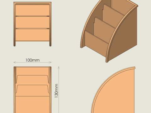 Penyelenggara Meja Model Cetak 3D