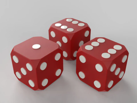 주사위 3D 프린트 모델