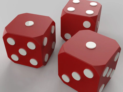 주사위 3D 프린트 모델