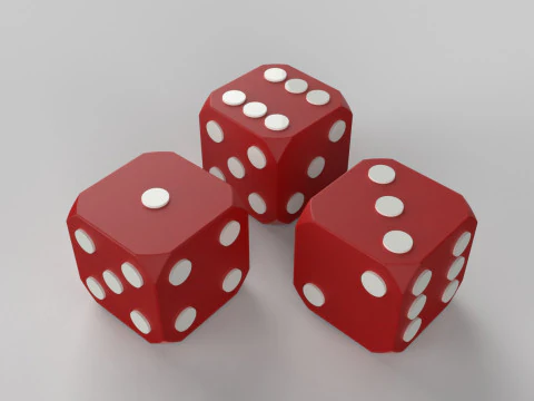 주사위 3D 프린트 모델